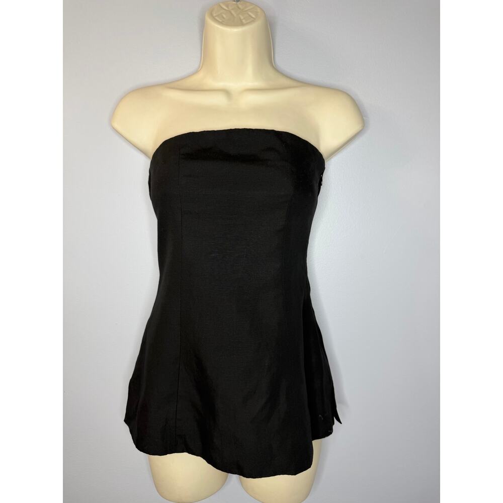 COS Bandeau Corset Top Linen Blend Classic Women's 2 - Picture 2 of 9